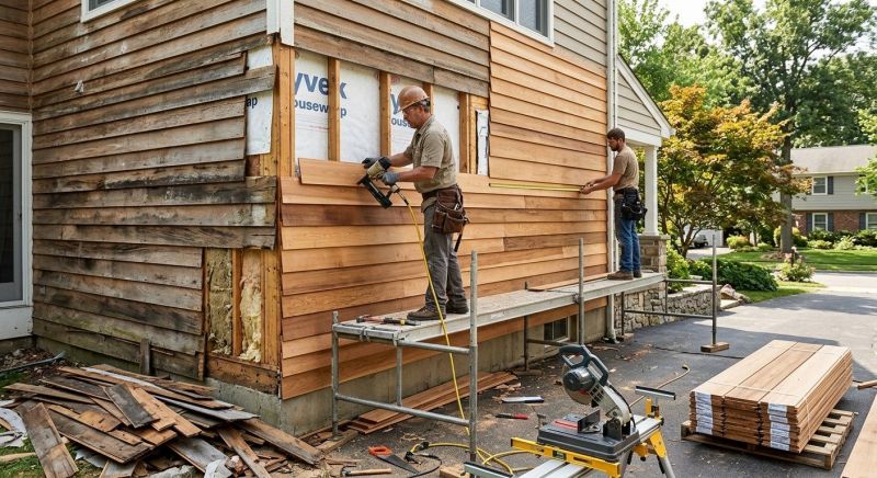 Log Siding Replacement in Boston, MA
