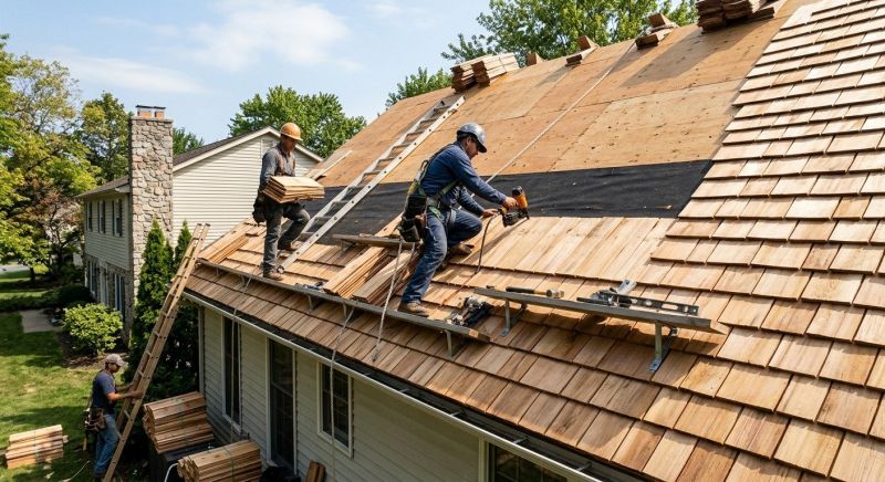 Wood Roofing Installation in Fredericksburg, VA